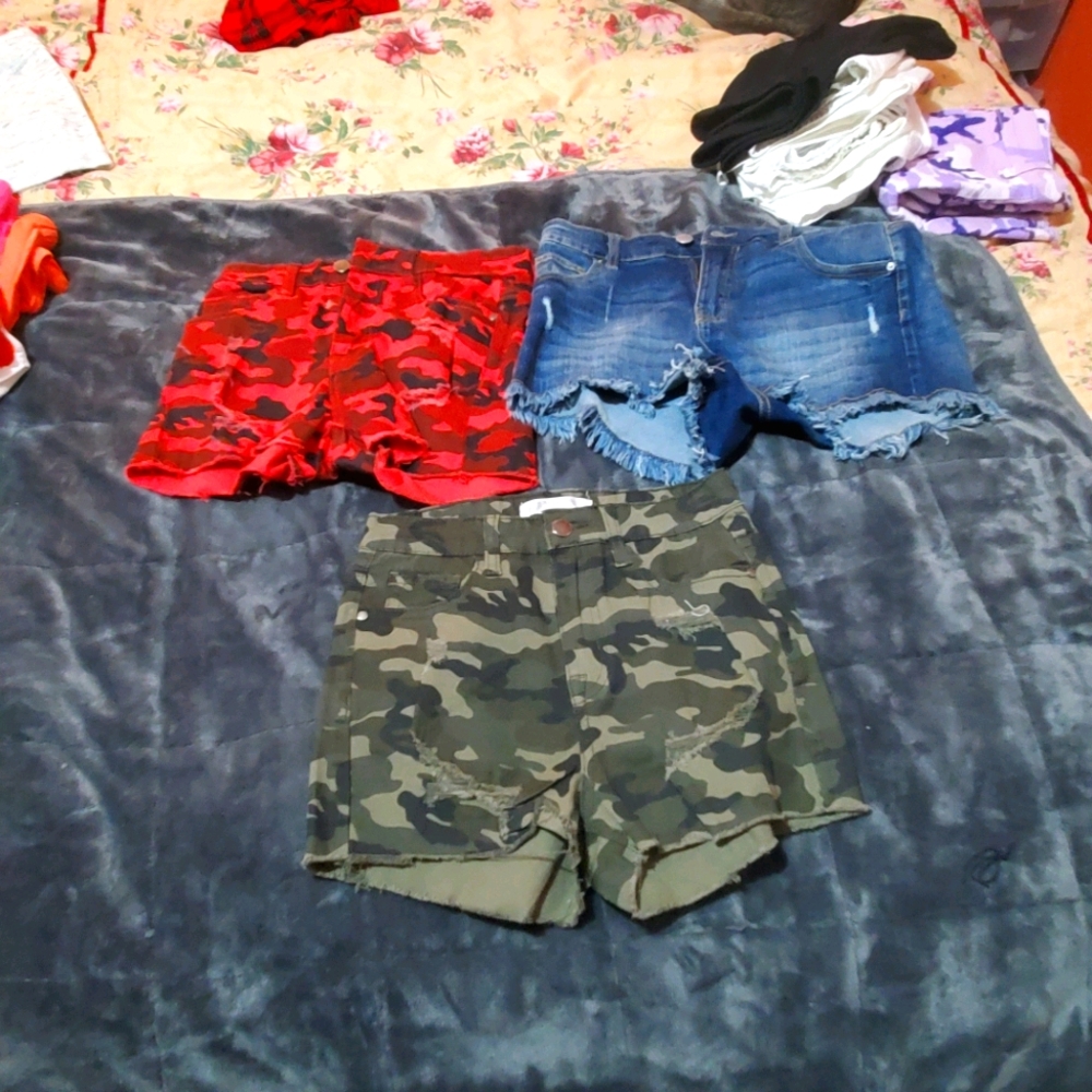 3 denim short distressed shorts